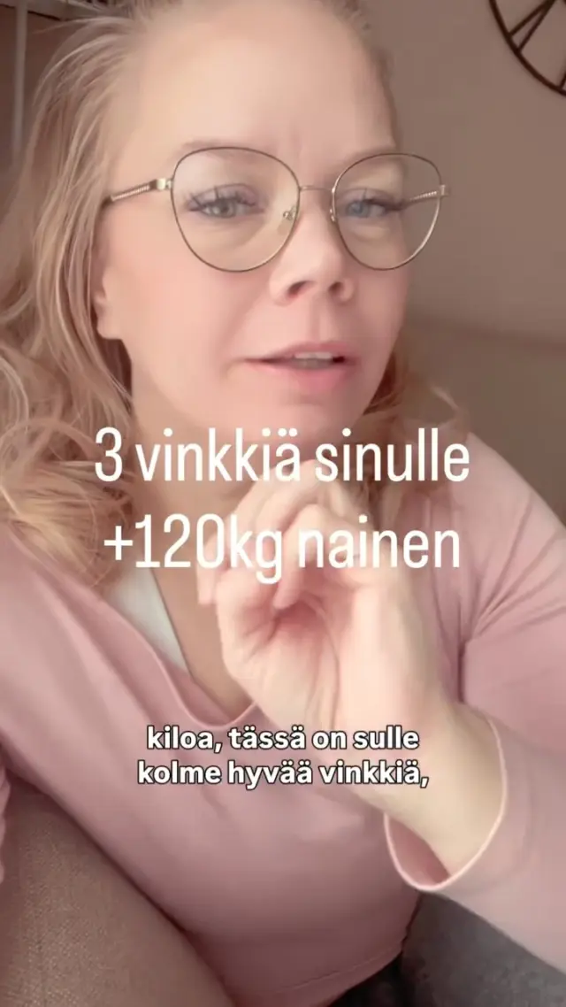 3 vinkkiä sulle +120kg nainen (toimii kyllä muillekin) 🩷

Muista, että pienillä päivittäisellä teoilla voit vaikuttaa TODELLA paljon sun hyvinvointiin 💫

Muista painaa seuraa painiketta sekä jakaa video myös kavereille jos haluat saada jatkossakin lempeitä vinkkejä omaan hyvinvointiin 🩷

#elämäntapamuutos #hyvinvointi #ylipaino #arjenhyvinvointi #painonhallinta