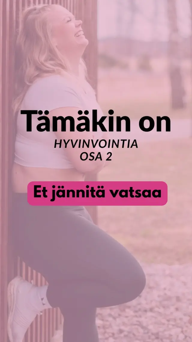Vatsaa ei kuulu jännittää koko ajan tai vetää sitä sisäänpäin.  Anna vatsan pullottaa ja pömpöttää. Tämäkin on hyvinvointia 🩷

#hyvinvointi