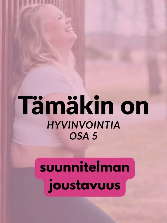 Joskus itsestä huolehtiminen tarkoittaa sitä, ettei yritä väkisin ehtiä kaikkea.

Tämäkin postaus piti julkaista jo eilen, mutta elämä tuli väliin. 😅

Hyvinvoinnin ei tarvitse olla yksi asia lisää, josta ottaa paineita. 🤍

Lähetä tämä ystävälle, joka yrittää aina ehtiä kaiken.

#hyvinvointi